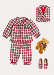 The Francis Tartan Pyjamas Set Girl Look