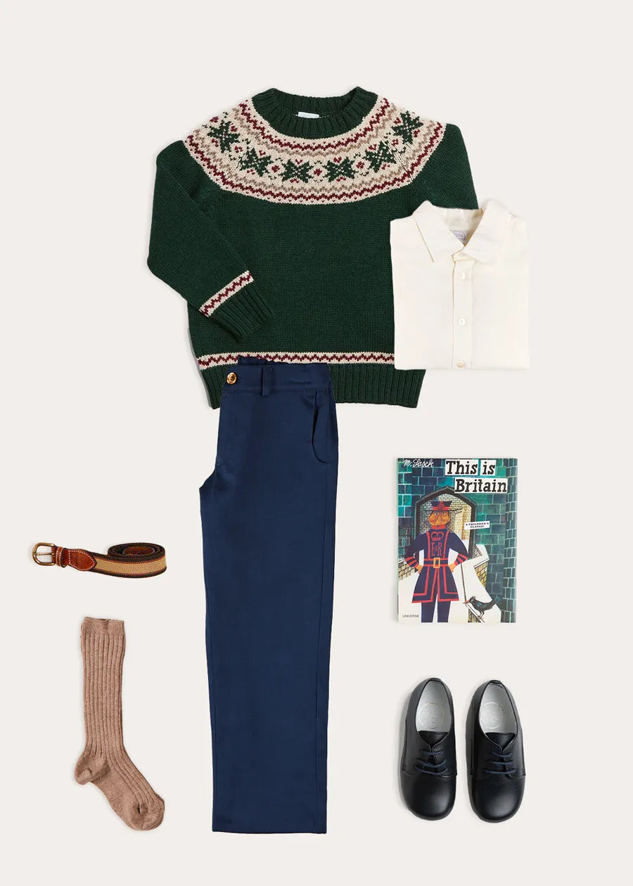 The Green Fair Isle Jumper Boy Look