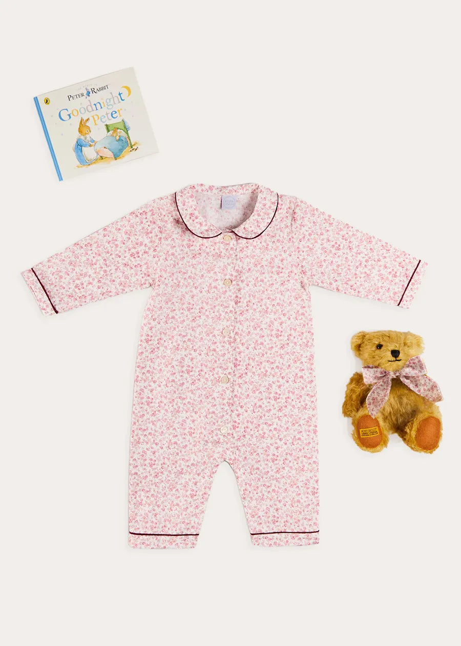 The Jane Floral All In One Pyjamas Baby Girl Look
