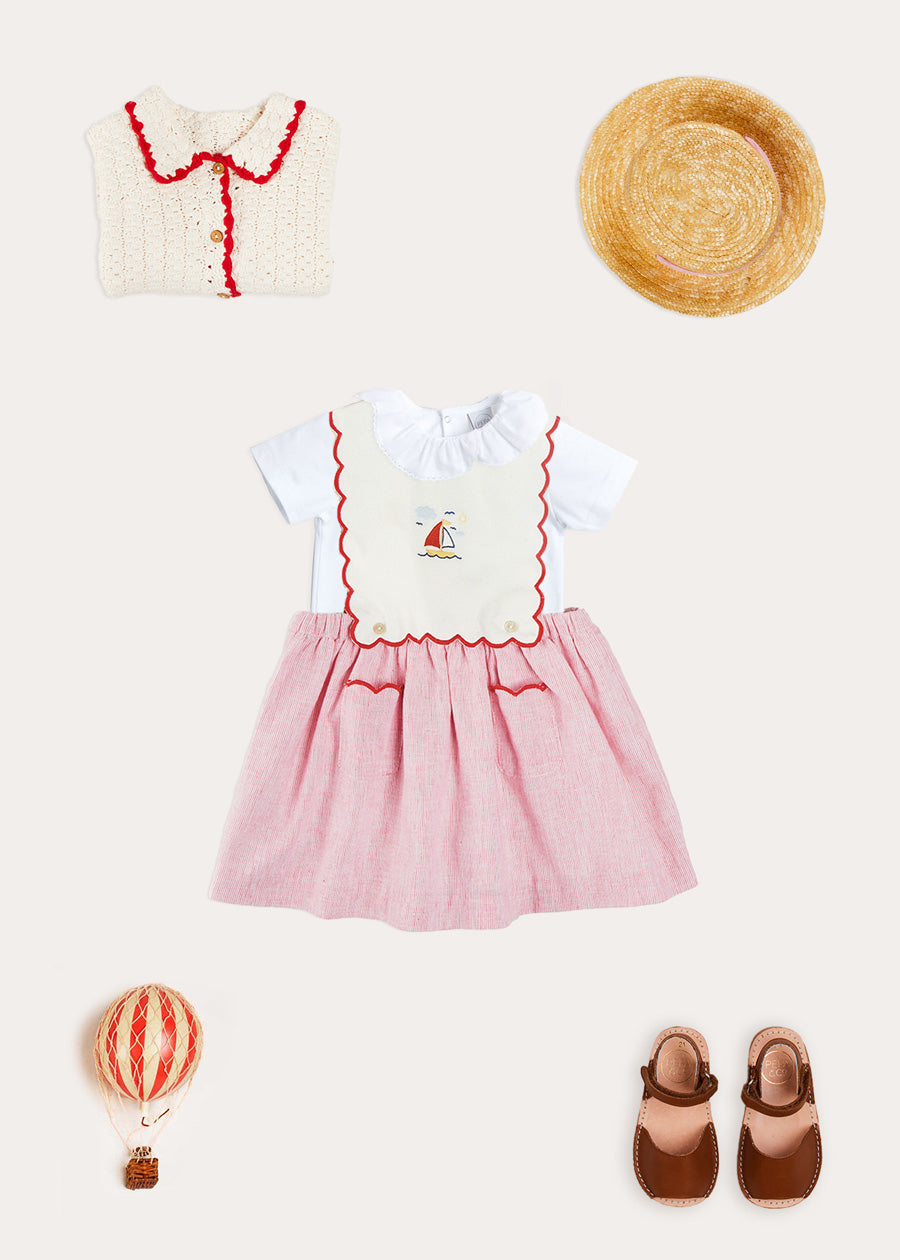 The Lawrence Pinafore Skirt Toddler Girl Look Look from Pepa London US