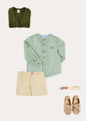 The Green Linen Short Boy Look Look from Pepa London US