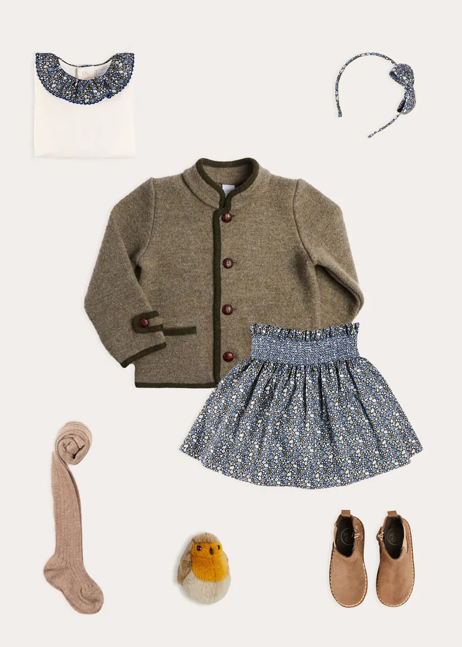 The Lydia Floral Skirt Girl Look