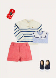 The Lyall Stripe Shirt Toddler Boy Look Look from Pepa London US