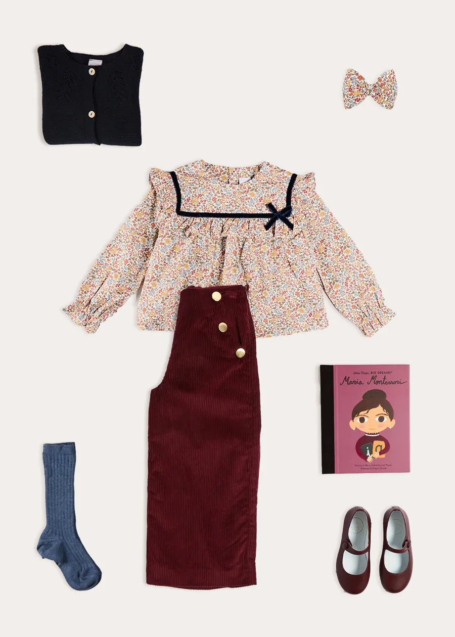 The Marianne Floral Blouse Girl Look