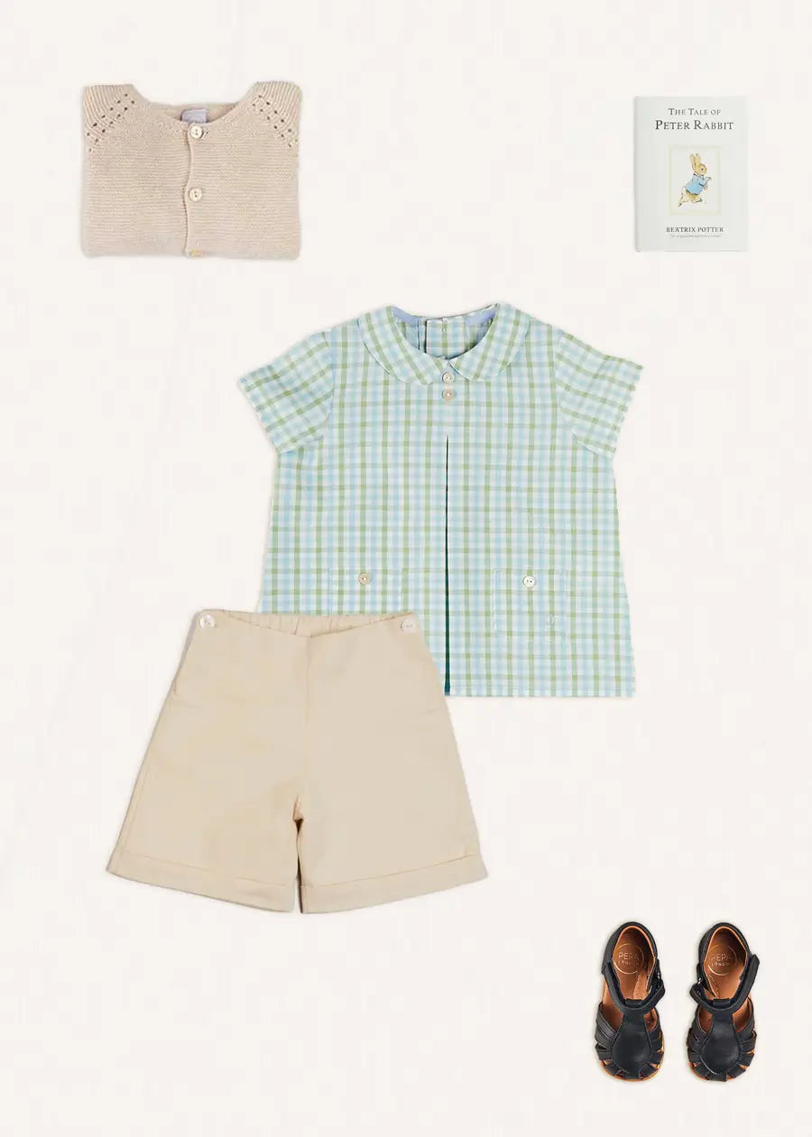 The Maxwell Gingham Shirt Toddler Boy Look Look from Pepa London US