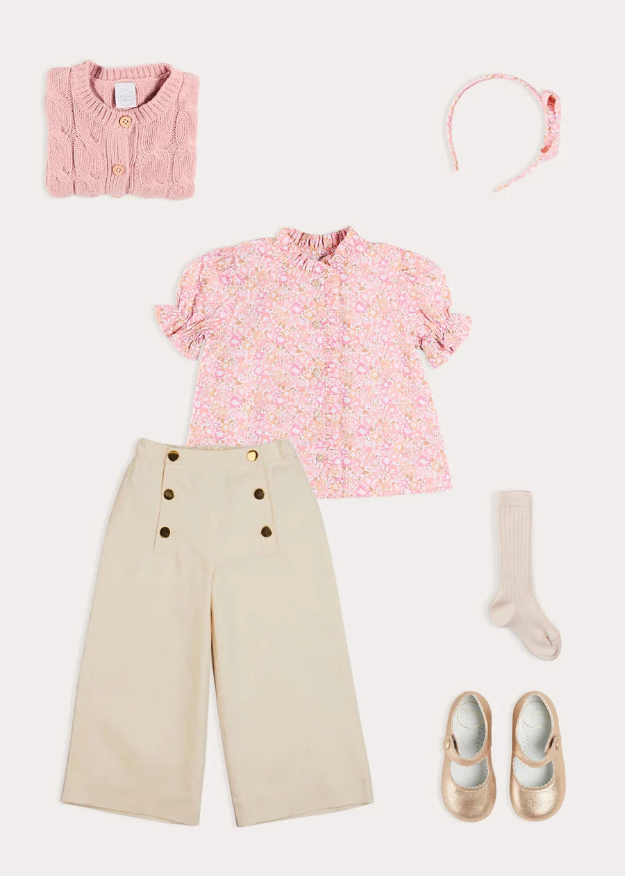 The Nellie Floral Blouse Toddler Girl Look