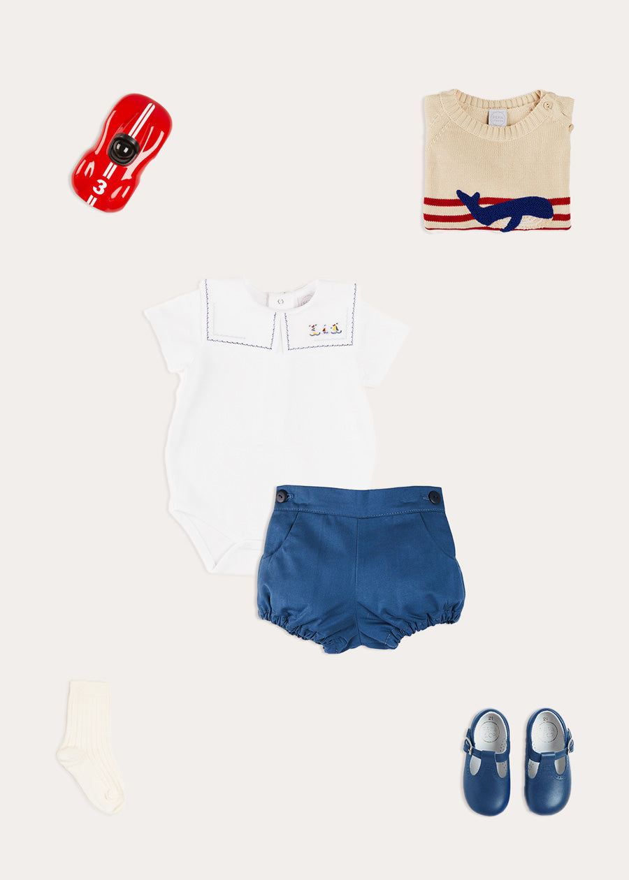The Red Whale Jumper Baby Boy Look Look from Pepa London US