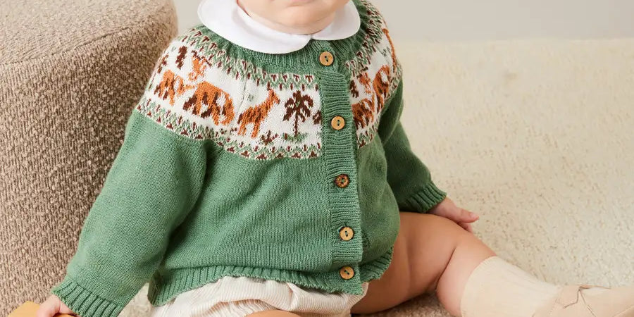 Striped Button Detail Bloomers in Beige (3mths-3yrs) BLOOMERS from Pepa London US