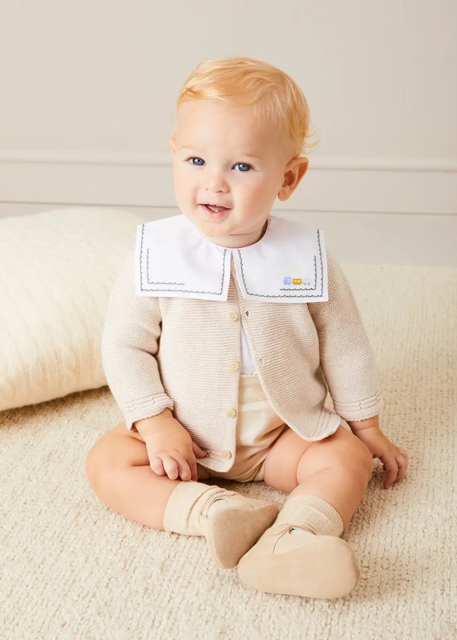 Plain Bloomers With Braces in White (6mths-2yrs) BLOOMER from Pepa London US