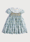 Bertioli & Pepa Hand Smocked Bee Motif Dress (12mths-10yrs) Dresses  from Pepa London US