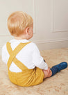 Herringbone Bloomers with Braces in Mustard (9mths-2yrs) Bloomers  from Pepa London US