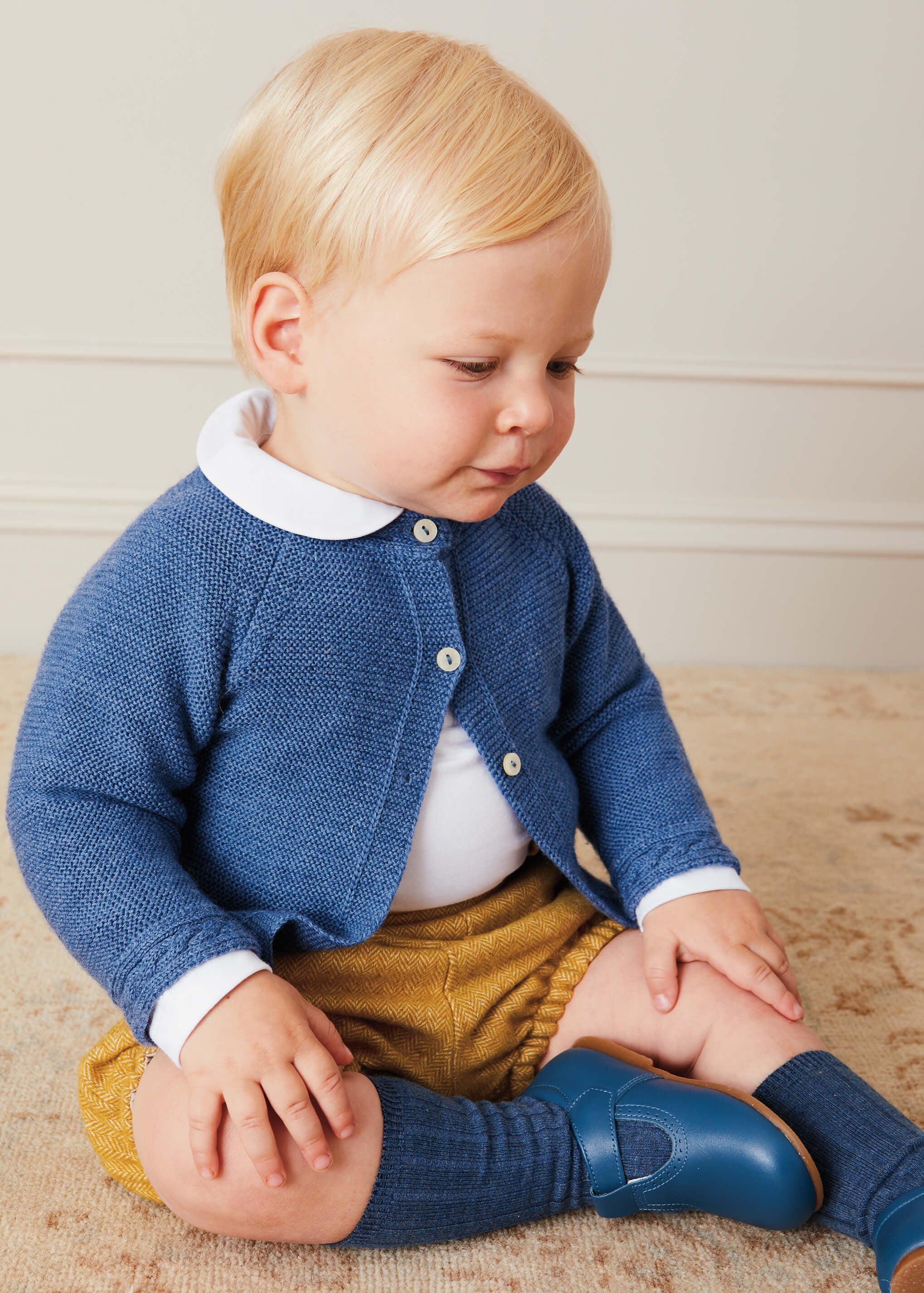 Peter Pan Collar Bodysuit in White (0mths-3yrs) Tops & Bodysuits from Pepa London US