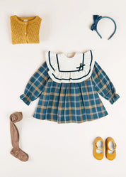 The Windsor Check Dress Baby Girl Look Look  from Pepa London US