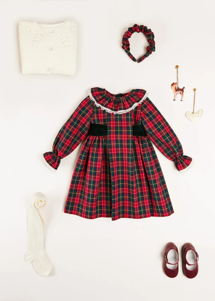 The Belgravia Tartan Dress Baby Girl Look Look from Pepa London US