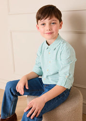 Five Pocket Straight Leg Jeans in Blue Denim (2-10yrs) Trousers from Pepa London US