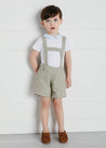 Contrast Oxford Polo Collar Short Sleeve Shirt in White (2-4yrs) Tops & Bodysuits from Pepa London US