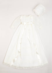 Traditional Cream Christening Gown with Bonnet (6mths-2yrs) Dresses from Pepa London US