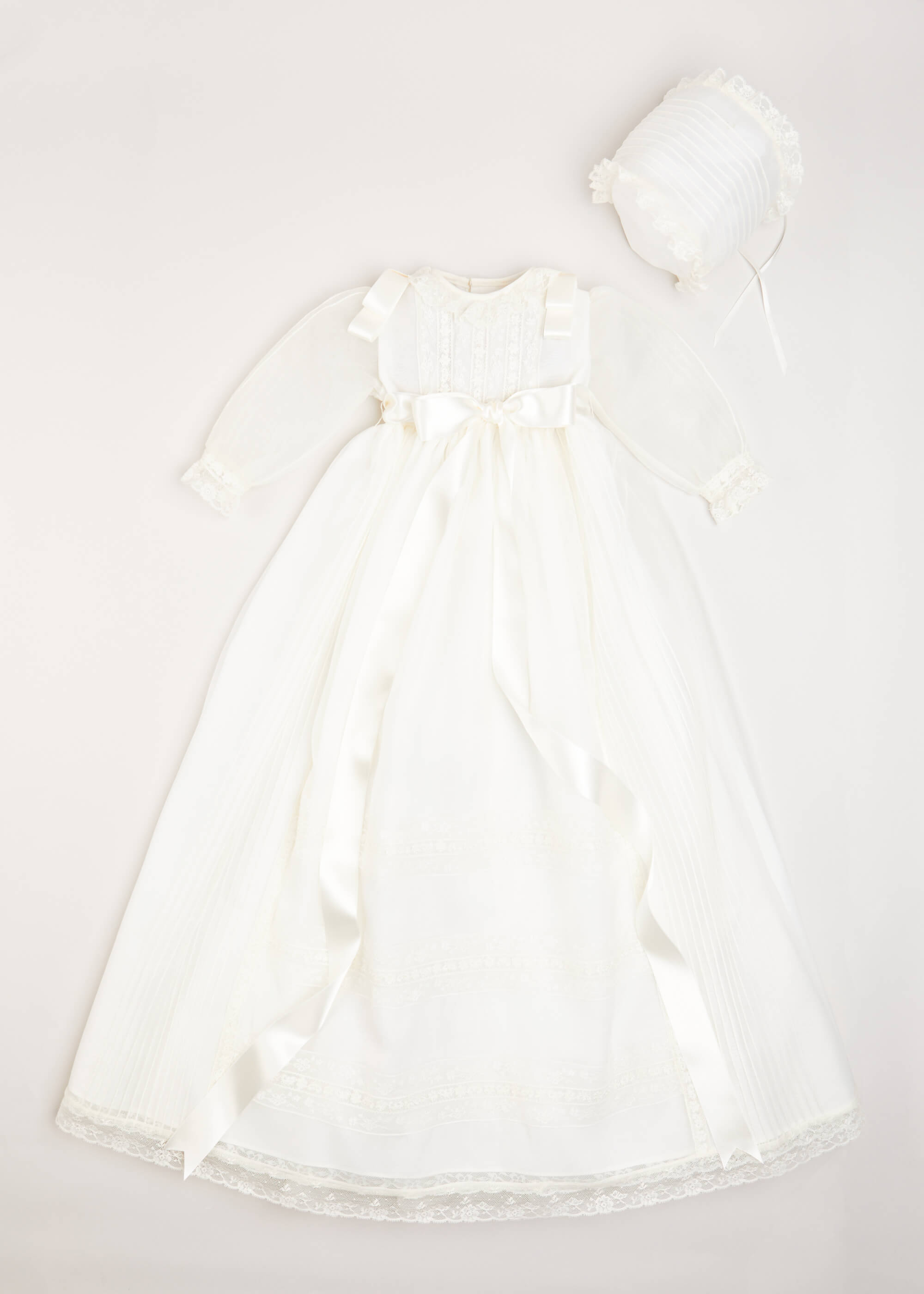 Traditional Cream Christening Gown with Bonnet (6mths-2yrs) Dresses from Pepa London US