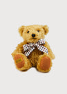 Limited-Edition Merrythought & Pepa Teddy Bear with Check Bow   from Pepa London US