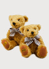 Limited-Edition Merrythought & Pepa Teddy Bear with Check Bow   from Pepa London US