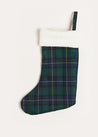 Windsor Tartan Christmas Stocking in Green Accessories  from Pepa London US