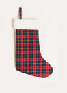 Belgravia Tartan Christmas Stocking in Red Accessories  from Pepa London US