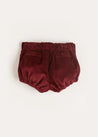 Corduroy Button Bloomers in Burgundy (3mths-2yrs) Bloomers from Pepa London US