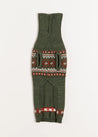 Fair Isle Dog Jumper in Green (S-M) Knitwear  from Pepa London US