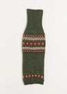 Fair Isle Dog Jumper in Green (S-M) Knitwear  from Pepa London US