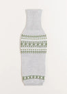 Fair Isle Dog Jumper in Grey (S-M) Knitwear  from Pepa London US