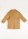 Long Tailored Coat in Camel (4-10yrs) Coats  from Pepa London US