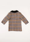 Sutherland Check Tailored Coat in Green (4-10yrs) Coats  from Pepa London US