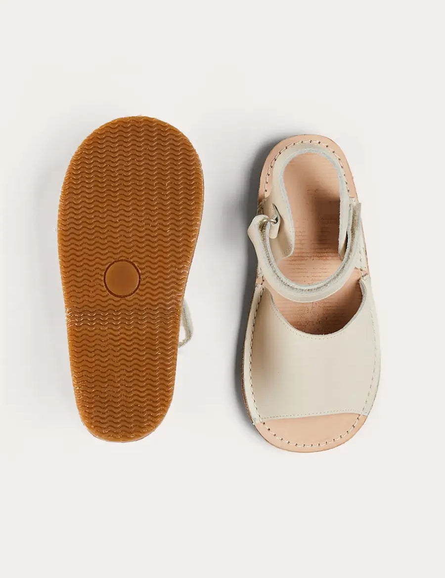 Open Toe Leather Sandals in Ivory (17-30EU) SHOES from Pepa London US