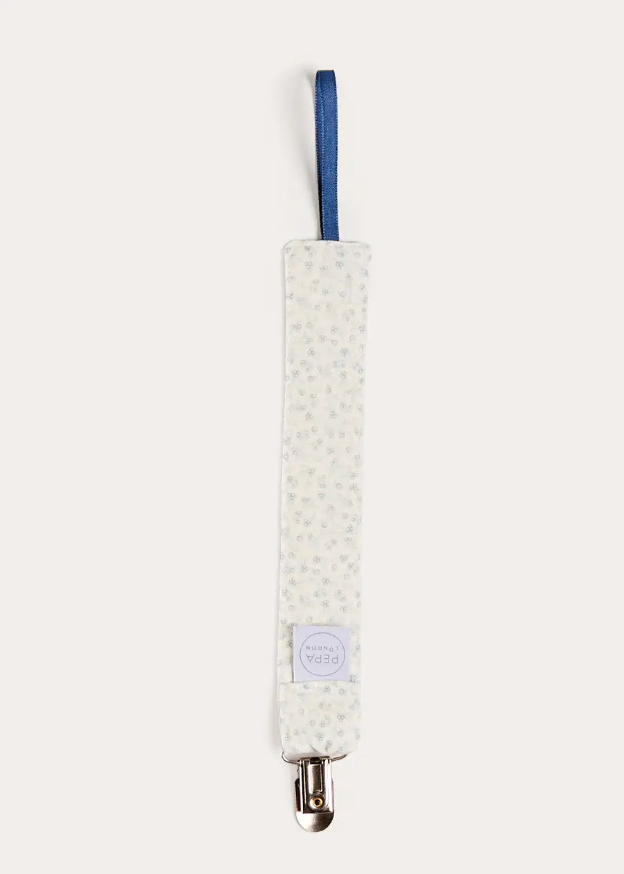 Betsy Floral Dummy Clip Dummy Clip in Baby Blue (OS) Accessories from Pepa London US