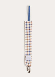 Cadogan Houndstooth Dummy Clip Dummy Clip in Camel (OS) Accessories from Pepa London US