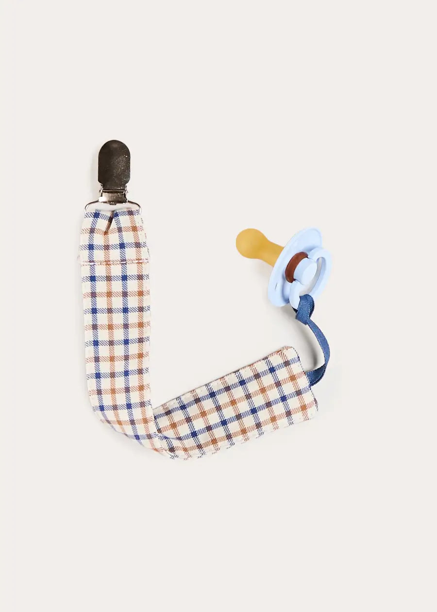 Cadogan Houndstooth Dummy Clip Dummy Clip in Camel (OS) Accessories from Pepa London US