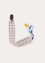 Cadogan Houndstooth Dummy Clip Dummy Clip in Camel (OS) Accessories from Pepa London US