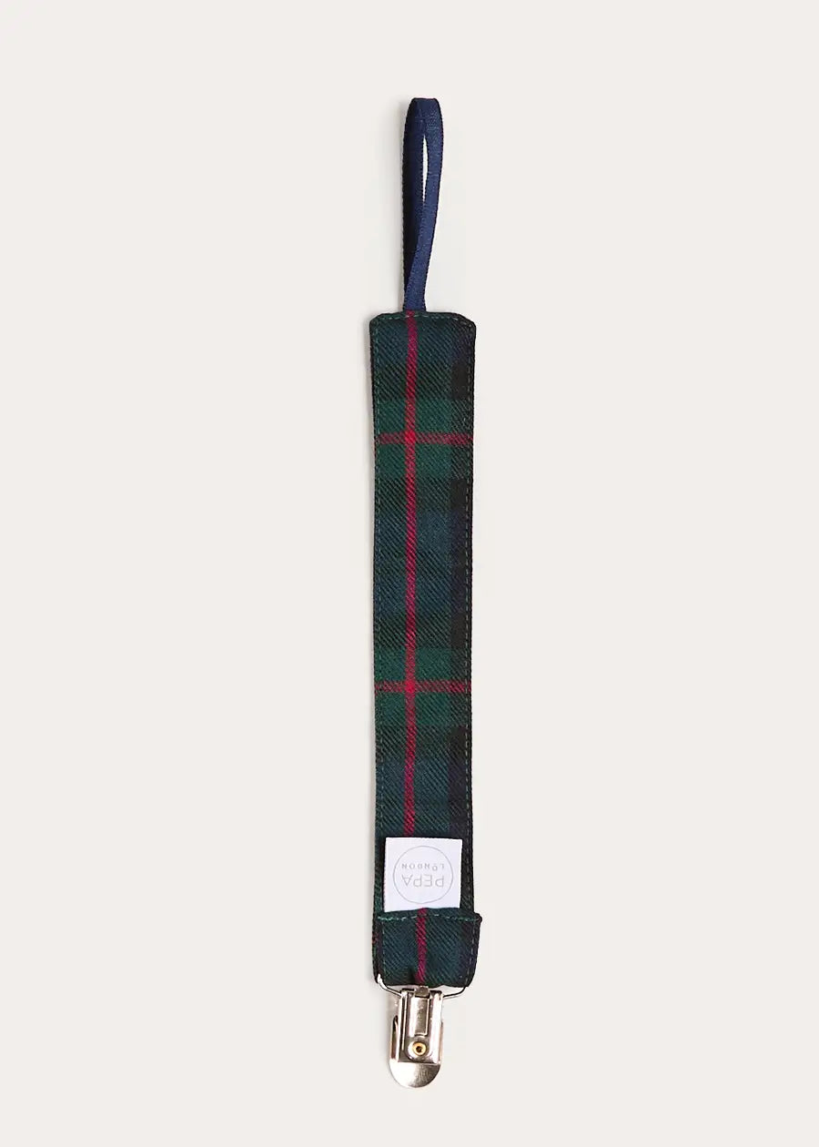 Kinnerton Tartan Dummy Clip Dummy Clip in Green (OS) Accessories from Pepa London US