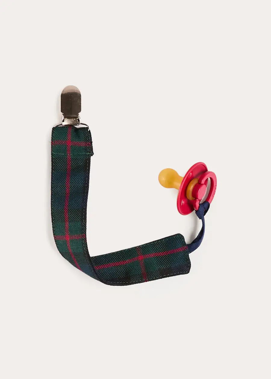 Kinnerton Tartan Dummy Clip Dummy Clip in Green (OS) Accessories from Pepa London US