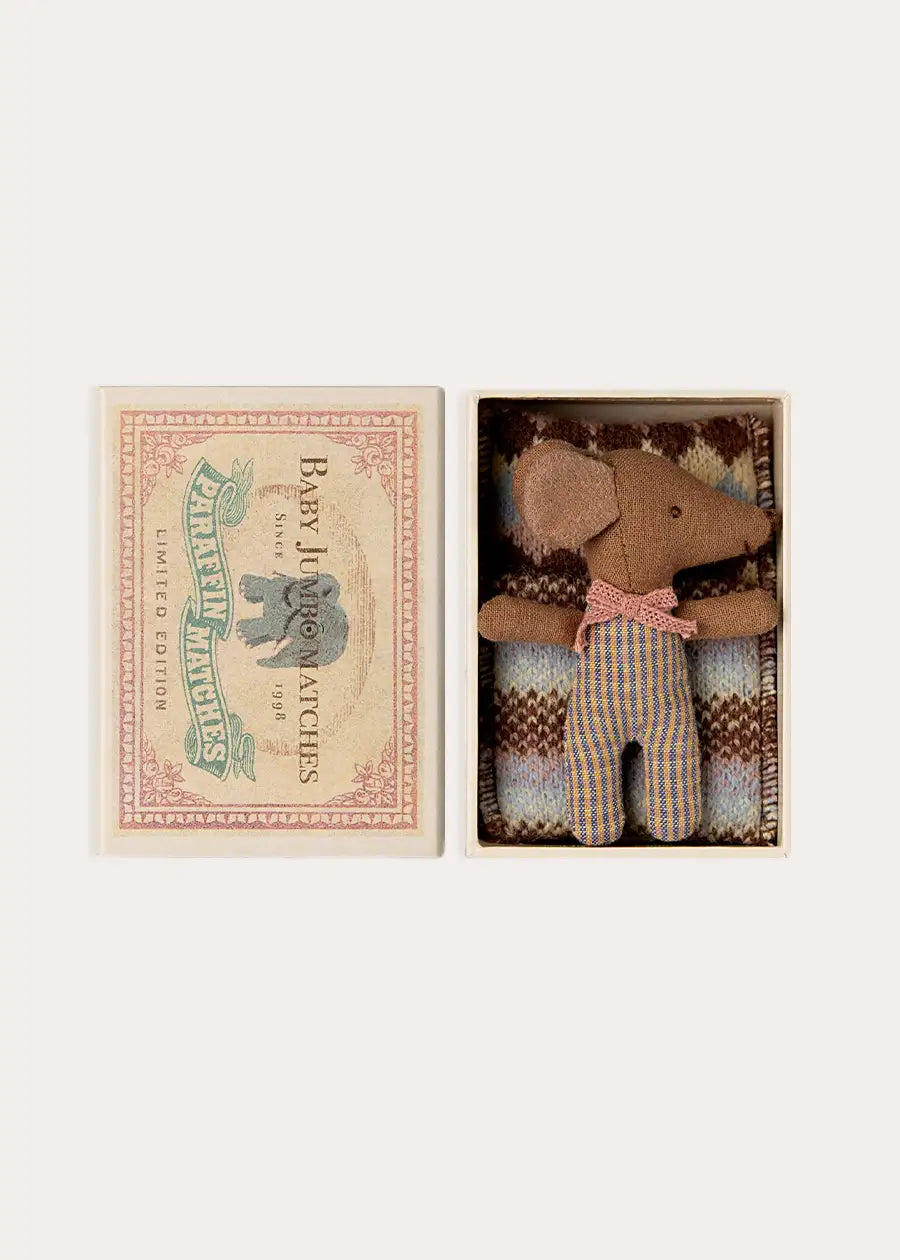 Sleepy Wakey Baby Mouse in a Matchbox in Rose TOYS from Pepa London US