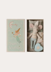 Tooth fairy mouse Little brother in a Matchbox in Blue from Pepa London US