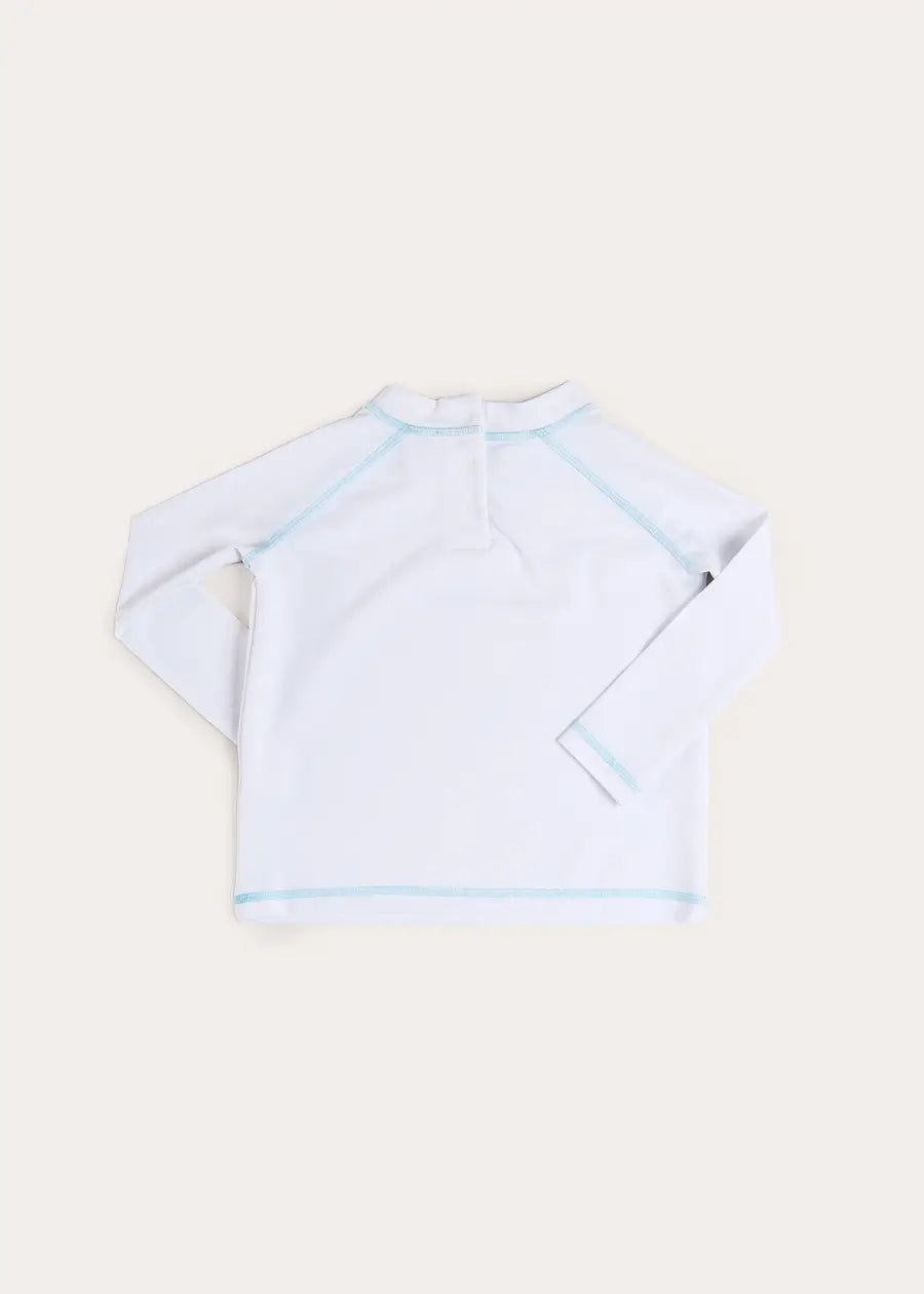 Oasis Rashguard in White (12mths-6yrs) Swimwear from Pepa London US