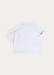 Oasis Rashguard in White (12mths-6yrs) Swimwear from Pepa London US