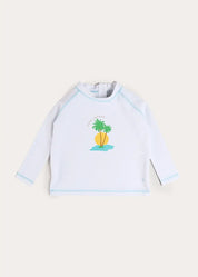 Oasis Rashguard in White (12mths-6yrs) Swimwear from Pepa London US