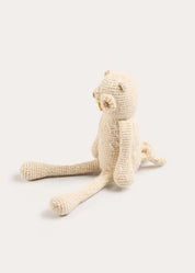 Handmade Baby Alpaca Owl Animal Toy in Beige TOYS from Pepa London US