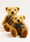 Limited-Edition Merrythought & Pepa Teddy Bear with Red Tartan Bow Toys  from Pepa London US