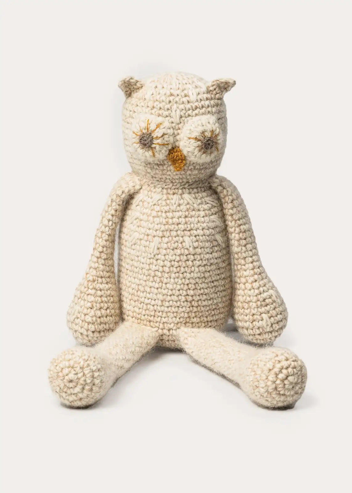 Owl Animal Toy in Beige