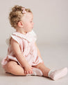 Classic Pink Hand Smocked Romper Rompers  from Pepa London US