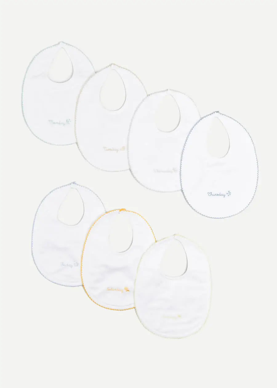 White Bibs Seven Days A Week Set GIFT SETS from Pepa London
