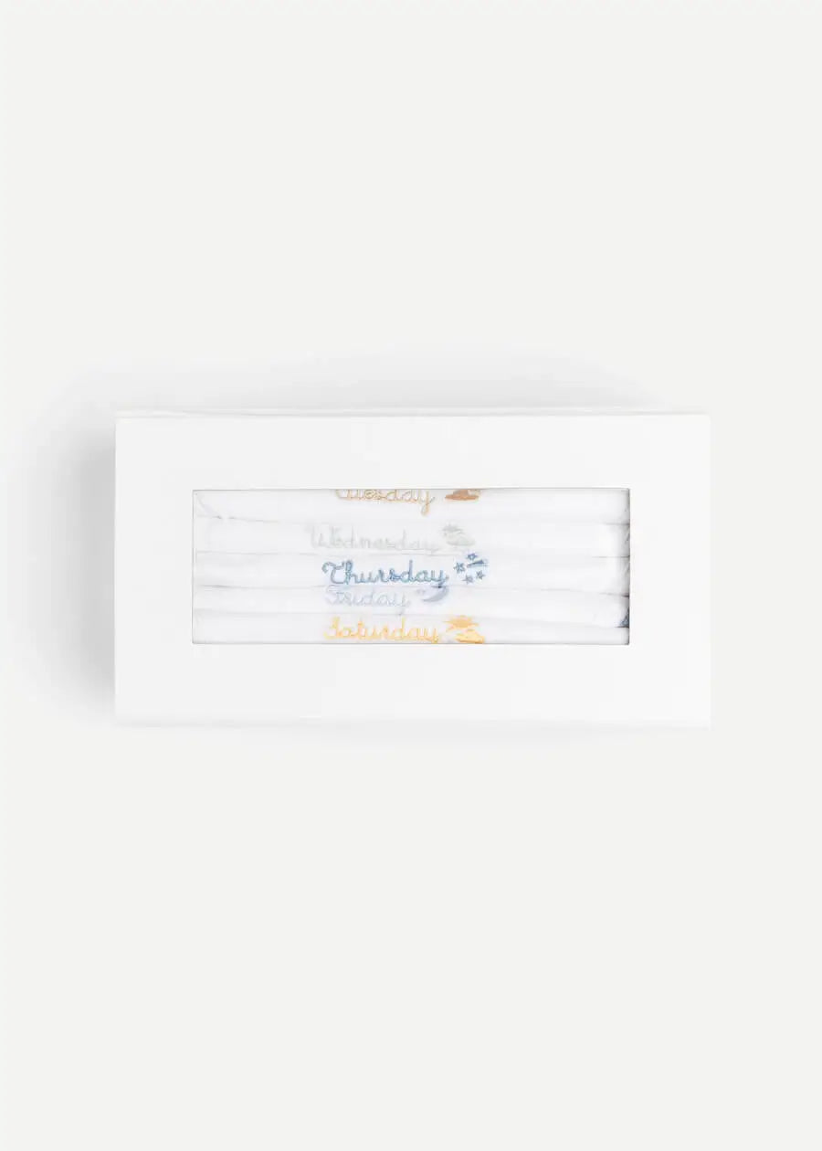 White Bibs Seven Days A Week Set GIFT SETS from Pepa London